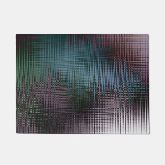 抽象芸術液晶氷ガラス結晶凍っていm ドアマット (正面)