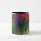 抽象芸術液晶氷ガラス結晶凍っていm マグカップ (中央)