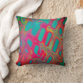 抽象芸術液注入技術ハンド色彩の鮮やか クッション (ブランケット)
