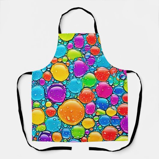 抽象芸術液滴 エプロン (正面)