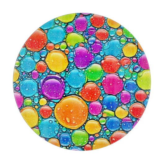 抽象芸術液滴 カッティングボード (正面)