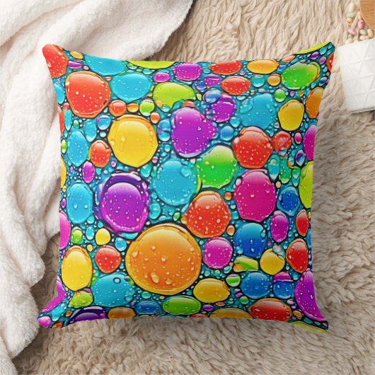 抽象芸術液滴 クッション (ブランケット)