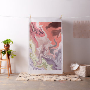 抽象芸術液状ア絵を描クリル生地 – カラフル ファブリック