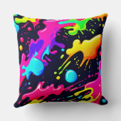 抽象芸術液色爆発アート クッション (裏面)