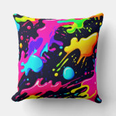 抽象芸術液色爆発アート クッション (正面)