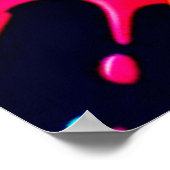 抽象芸術液色爆発アート ポスター (角)