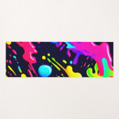 抽象芸術液色爆発アート ヨガマット (正面(横))