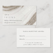 抽象芸術淡い色の金ゴールド大理石アゲート友人を参照 名刺 (正面/裏面)