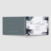 抽象芸術深いシアンダスティアメジストゲード ゲストブック (全面)