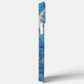 抽象芸術深いブルーシープリント Case-Mate iPhoneケース (裏面 / 右)