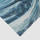 抽象芸術深い海波水の分離 薄葉紙 (詳細)