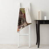 抽象芸術混合メディ自然ア秋色 シェルパブランケット (インサイチュ)