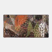 抽象芸術混合メディ自然ア秋色 デスクマット (正面)