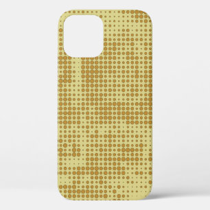 抽象芸術混沌とした半分。ドットのテクスチャ。フチュリス iPhone 12ケース