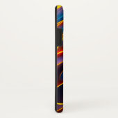 抽象芸術渦の青い赤い炎 Case-Mate iPhoneケース (裏面/右)