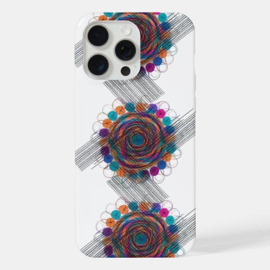 抽象芸術渦エネルギー – Apple iPhone iPhoneケース (裏面)