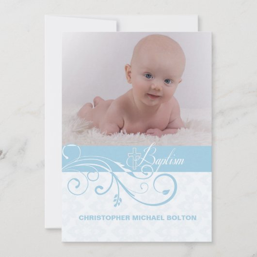 抽象芸術渦巻き写真宗教招待状 招待状 (正面)