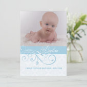 抽象芸術渦巻き写真宗教招待状 招待状 (スタンド正面)