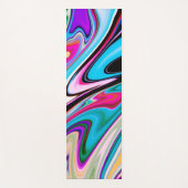 抽象芸術渦巻き大理石パターン ヨガマット (正面)