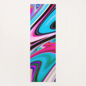 抽象芸術渦巻き大理石パターン ヨガマット (裏面)