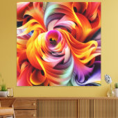 抽象芸術渦巻き形状 キャンバスプリント (インサイチュ (リビング))