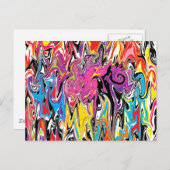 抽象芸術渦 ポストカード (正面/裏面)