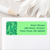 抽象芸術渦 ラベル (インサイチュ)