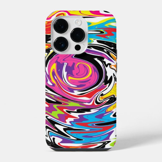 抽象芸術渦 iPhoneケース (裏面)
