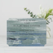 抽象芸術湖デザイン招待状 招待状 (スタンド正面)