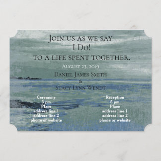 抽象芸術湖デザイン招待状 招待状