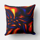 抽象芸術溶岩化粧枕 クッション (裏面)