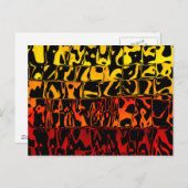 抽象芸術溶岩旋回二乗 ポストカード (正面/裏面)