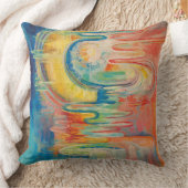 抽象芸術滝枕 クッション (ブランケット)
