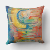 抽象芸術滝枕 クッション (裏面)