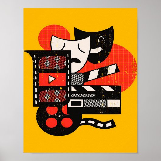 抽象芸術演技劇場|演劇 ポスター (正面)