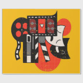 抽象芸術演技劇場|演劇 ラッピングペーパー (フラット)