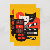 抽象芸術演技劇場|演劇 出欠カード (正面/裏面)