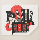 抽象芸術演技 |恋人の家 シェルパブランケット (正面(横))