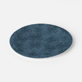 抽象芸術漫画の装飾蝶の海軍の黒m ペーパープレート (アングル)