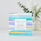 抽象芸術潮アクア結婚の延期 招待状 (スタンド正面)