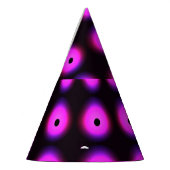 抽象芸術濃いピンク：シ白熱［赤熱］光を放つームレス パーティーハット (左)
