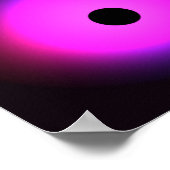 抽象芸術濃いピンク：シ白熱［赤熱］光を放つームレス ポスター (角)