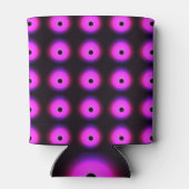 抽象芸術濃いピンク：シ白熱［赤熱］光を放つームレス 缶クーラー (裏面)