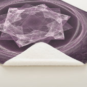抽象芸術濃灰色がかった紫色のフラクタル シェルパブランケット (3/4)