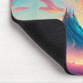 抽象芸術火山日の出 マウスパッド (コーナー)