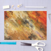 抽象芸術火災と金ゴールドティッシュペーパー 薄葉紙 (クラフト)