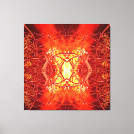 抽象芸術火災 キャンバスプリント