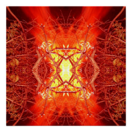 抽象芸術火災 ポスター