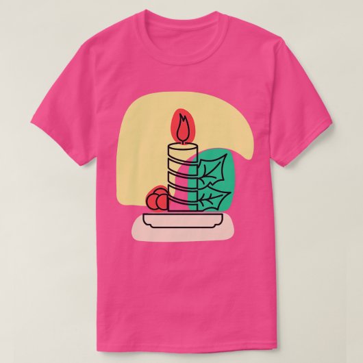 抽象芸術灯 Tシャツ (デザイン正面)