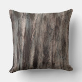 抽象芸術灰色の茶色の芸術 クッション (裏面)